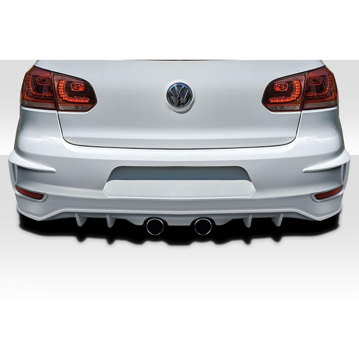 Modify your Volkswagen Golf 2010 with our Exterior/Rear Bumpers or Lips - Rear view angle of the Volkswagen Golf