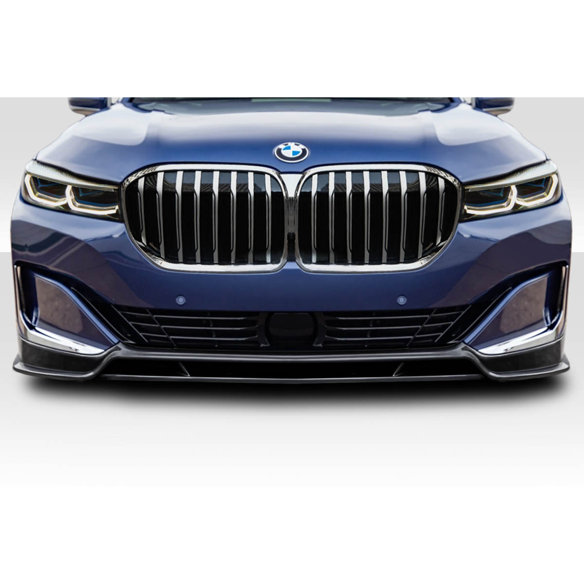 Modify your BMW 7-Series 2020 with our Exterior/Front Bumpers or Lips - Front view of BMW 7 Series at eye level