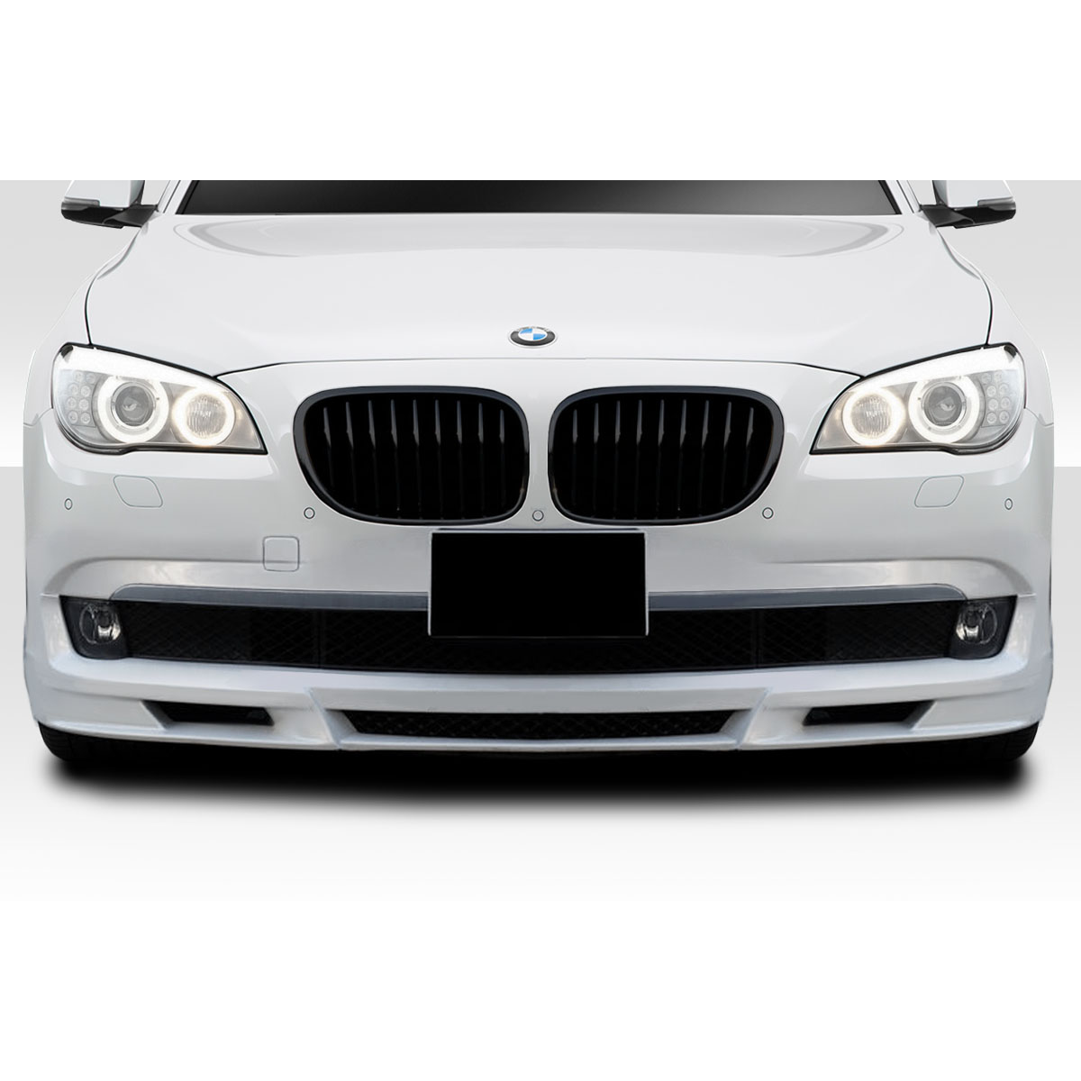 Modify your BMW 7-Series 2009 with our Exterior/Front Bumpers or Lips - Front view of the vehicle at a straight angle