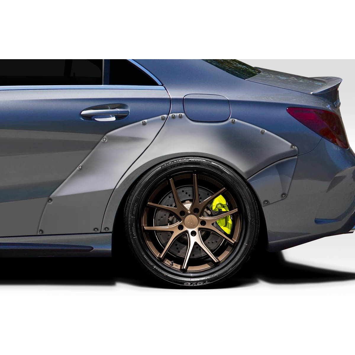 Modify your Mercedes-Benz CLA250 2014 with our Exterior/Fenders - Side view of the vehicle highlighting fender