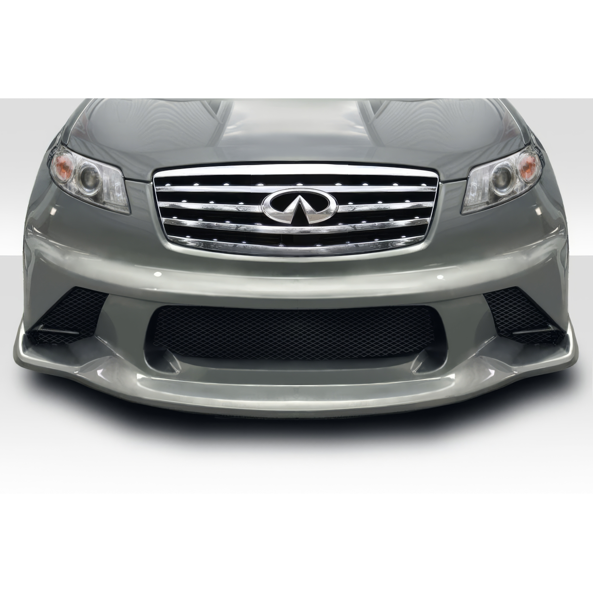 Modify your Infiniti FX 2003 with our Exterior/Front Bumpers or Lips - Front angle view of the bumper part