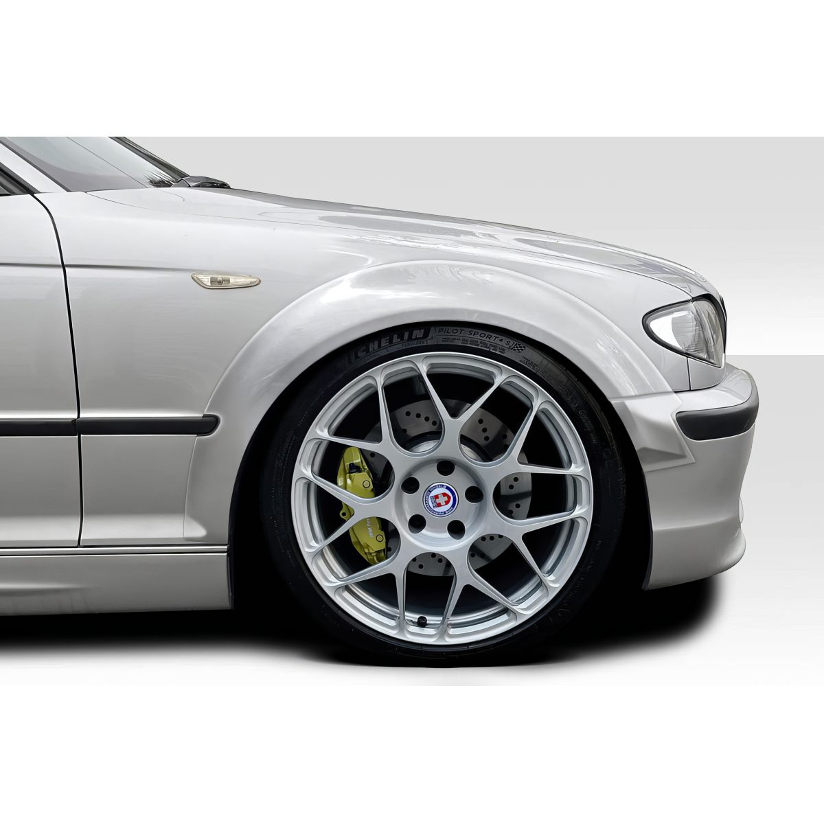 Modify your BMW 3-Series 2001 with our Exterior/Fenders - Viewed from the side at an angle showing wheel and fender