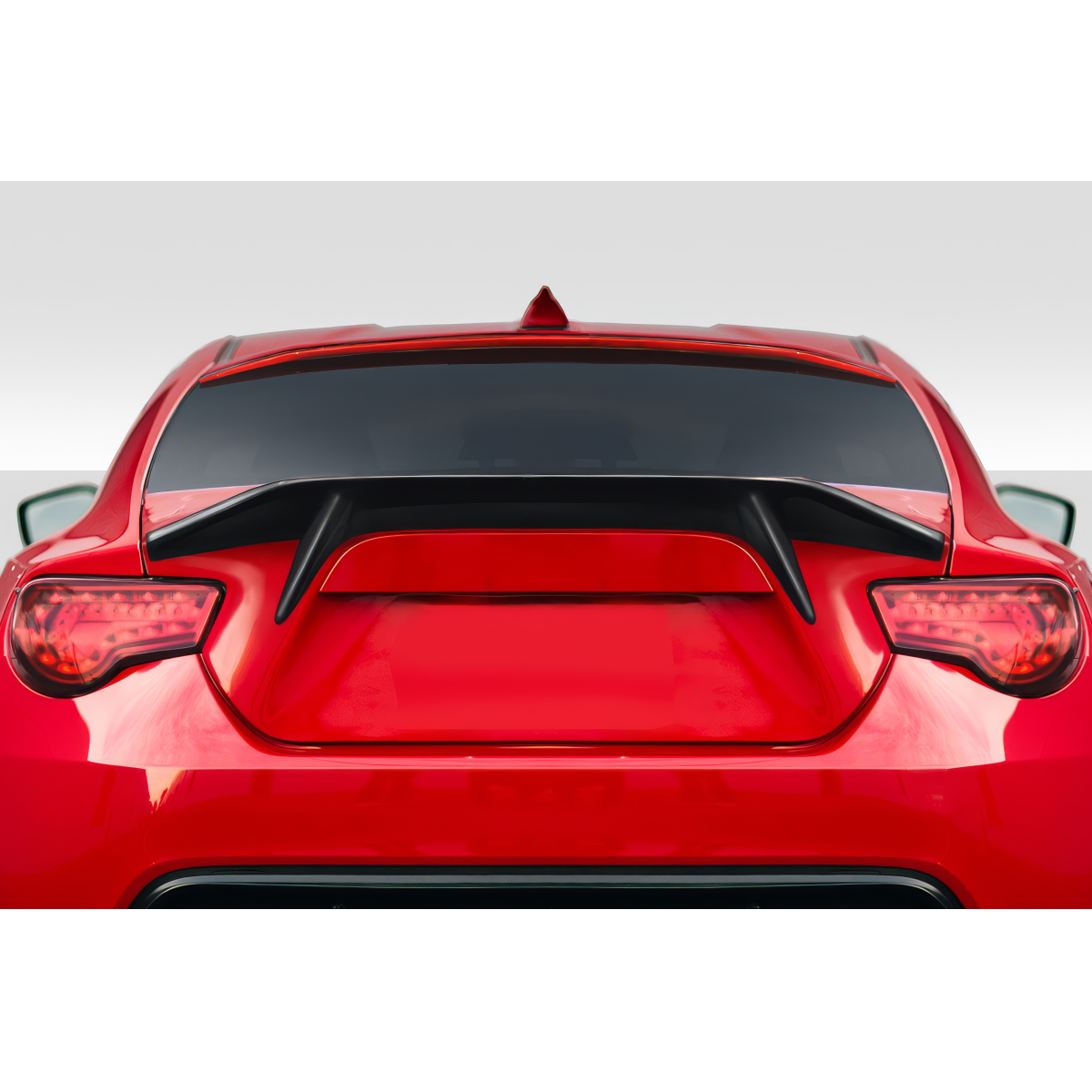 Modify your Subaru BRZ 2013 with our Exterior/Wings - Rear view angle of the vehicle spoiler