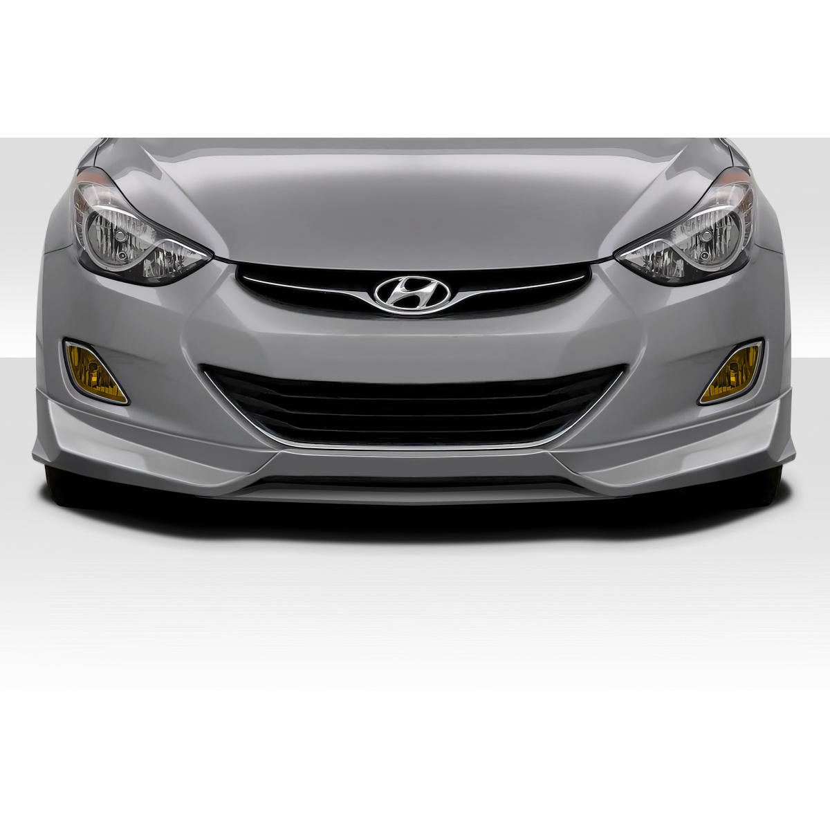 Modify your Hyundai Elantra 2011 with our Exterior/Front Bumpers or Lips - Front view of car part at eye level