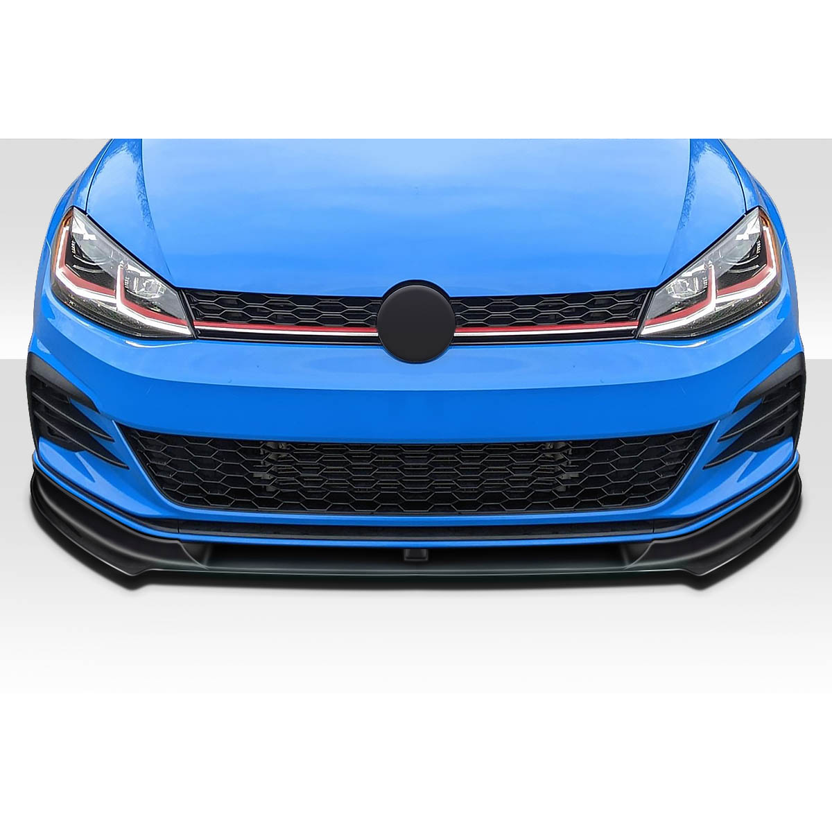 Modify your Volkswagen Golf 2015 with our Exterior/Front Bumpers or Lips - Front view of the vehicle at a straight angle