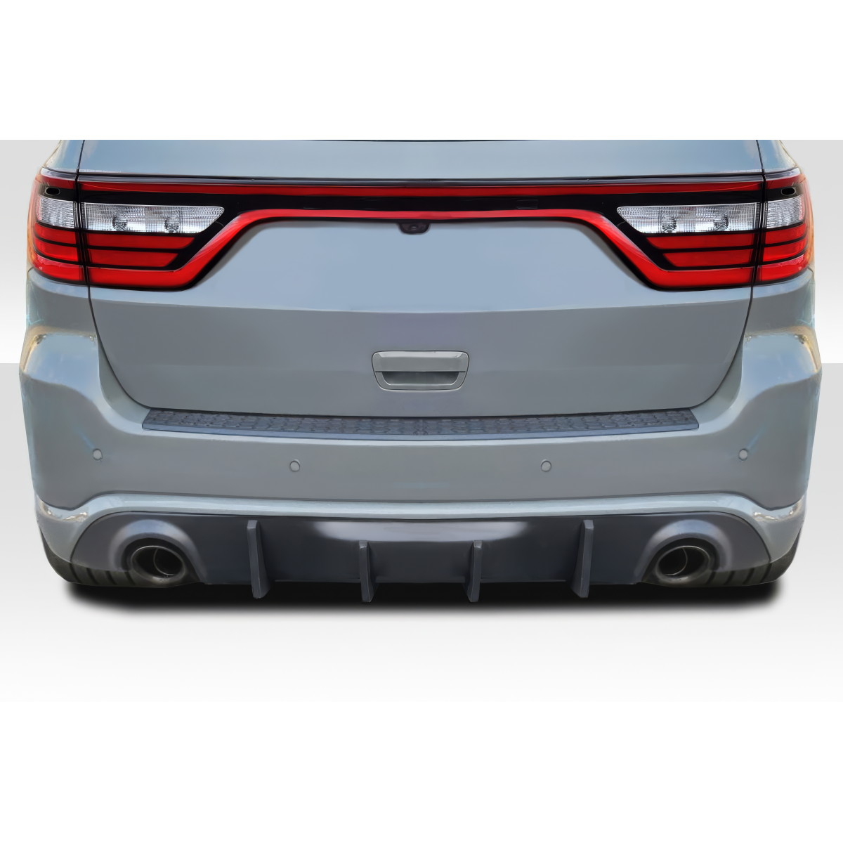 Modify your Dodge Durango 2014 with our Exterior/Rear Bumpers - Rear view at a straight angle