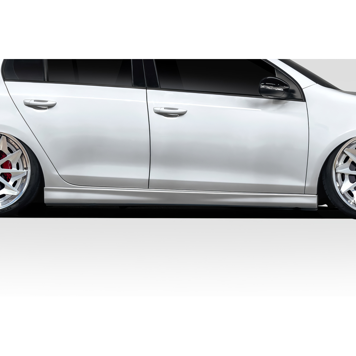 Modify your Volkswagen Golf 2010 with our Exterior/Side Skirts - Side view showing lower body with skirts