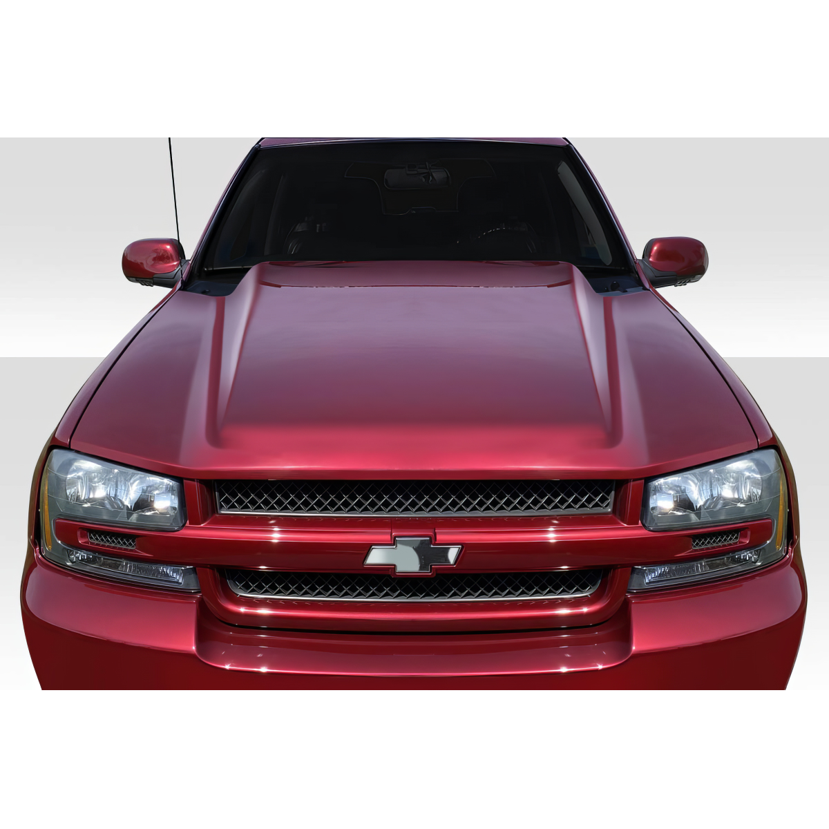 Modify your Chevrolet Trailblazer 2002 with our Exterior/Hoods - Front angle view of the vehicle hood