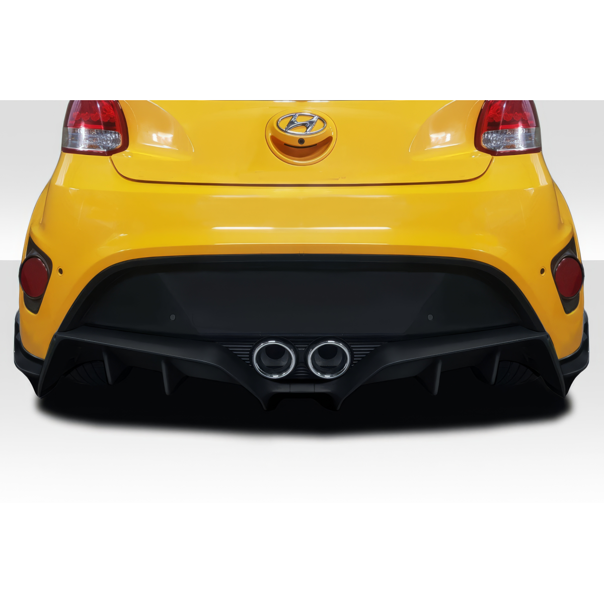 Modify your Hyundai Veloster 2012 with our Exterior/Diffusers - Rear view at a straight angle