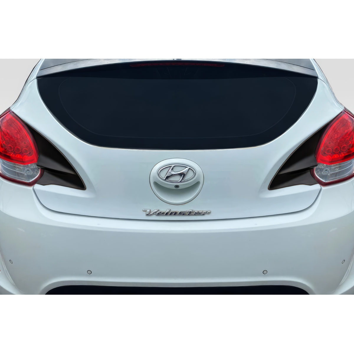 Modify your Hyundai Veloster 2012 with our Exterior/Trunks - Rear view of vehicle at slightly elevated angle