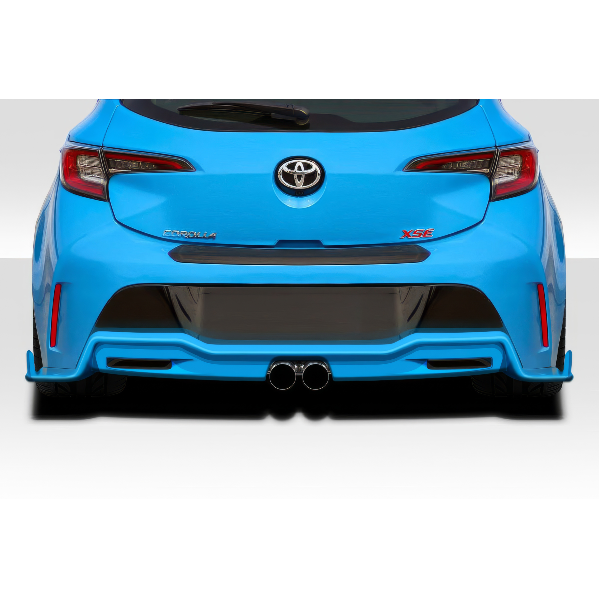 Modify your Toyota Corolla 2019 with our Exterior/Diffusers - Rear view of diffuser from a slight angle
