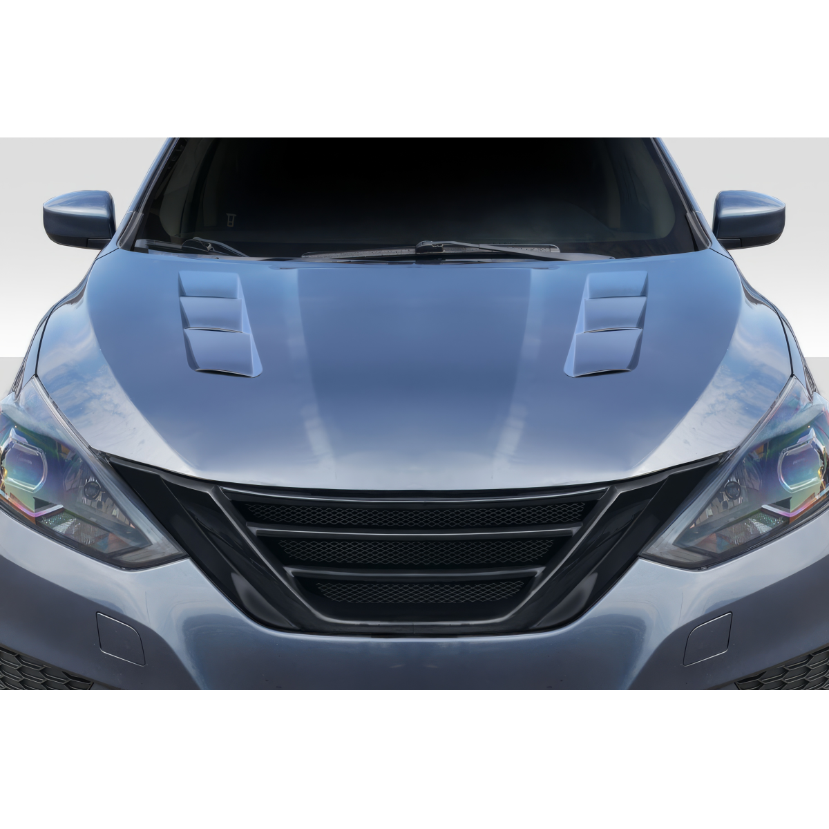 Modify your Nissan Sentra 2016 with our Exterior/Hoods - Top down view of the car hood