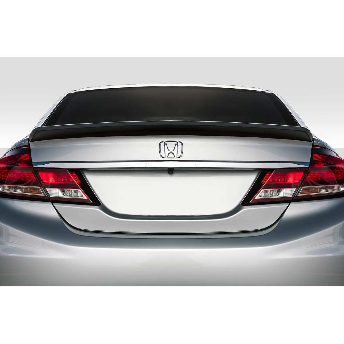 Modify your Honda Civic 2012 with our Exterior/Wings - Rear view at a straight angle