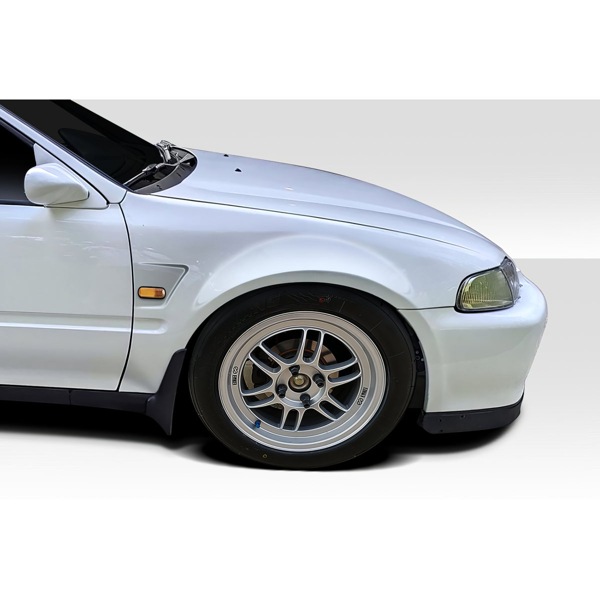 Modify your Honda Civic 1992 with our Exterior/Fenders - Front quarter view of Honda Civic fender