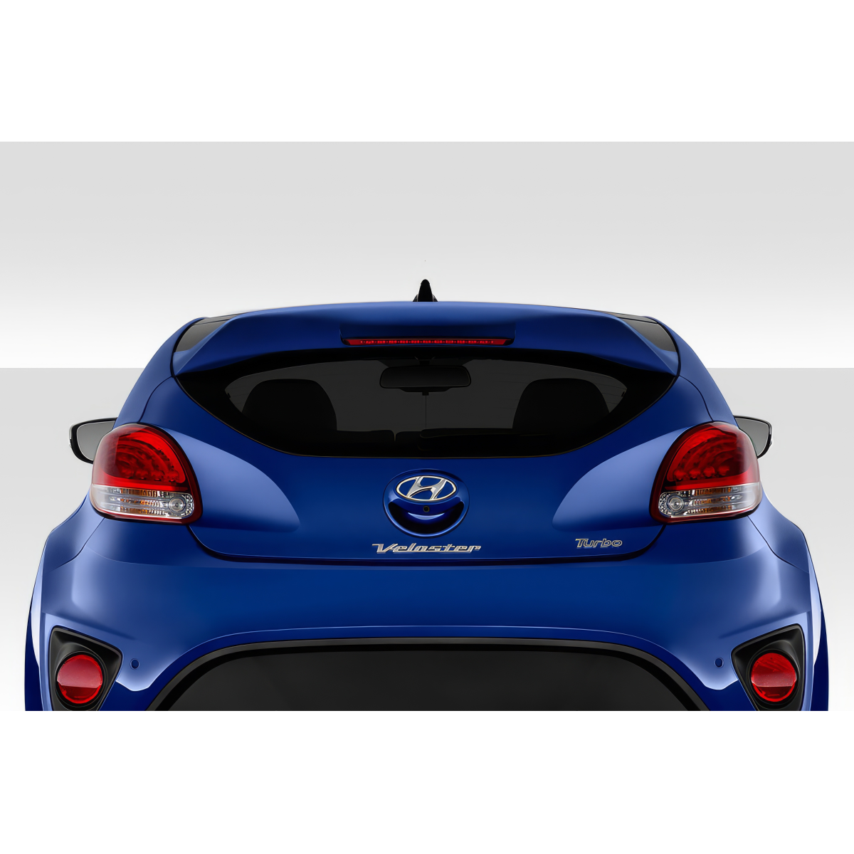 Modify your Hyundai Veloster 2012 with our Exterior/Wings - Rear view of the vehicle at eye level