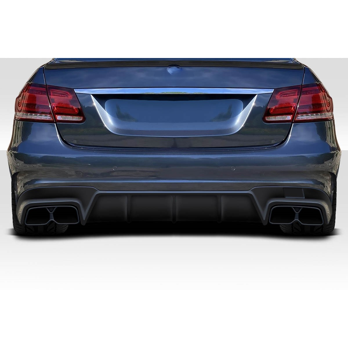 Modify your Mercedes-Benz E-Class 2014 with our Exterior/Diffusers - Image shows rear view of diffuser from slight angle