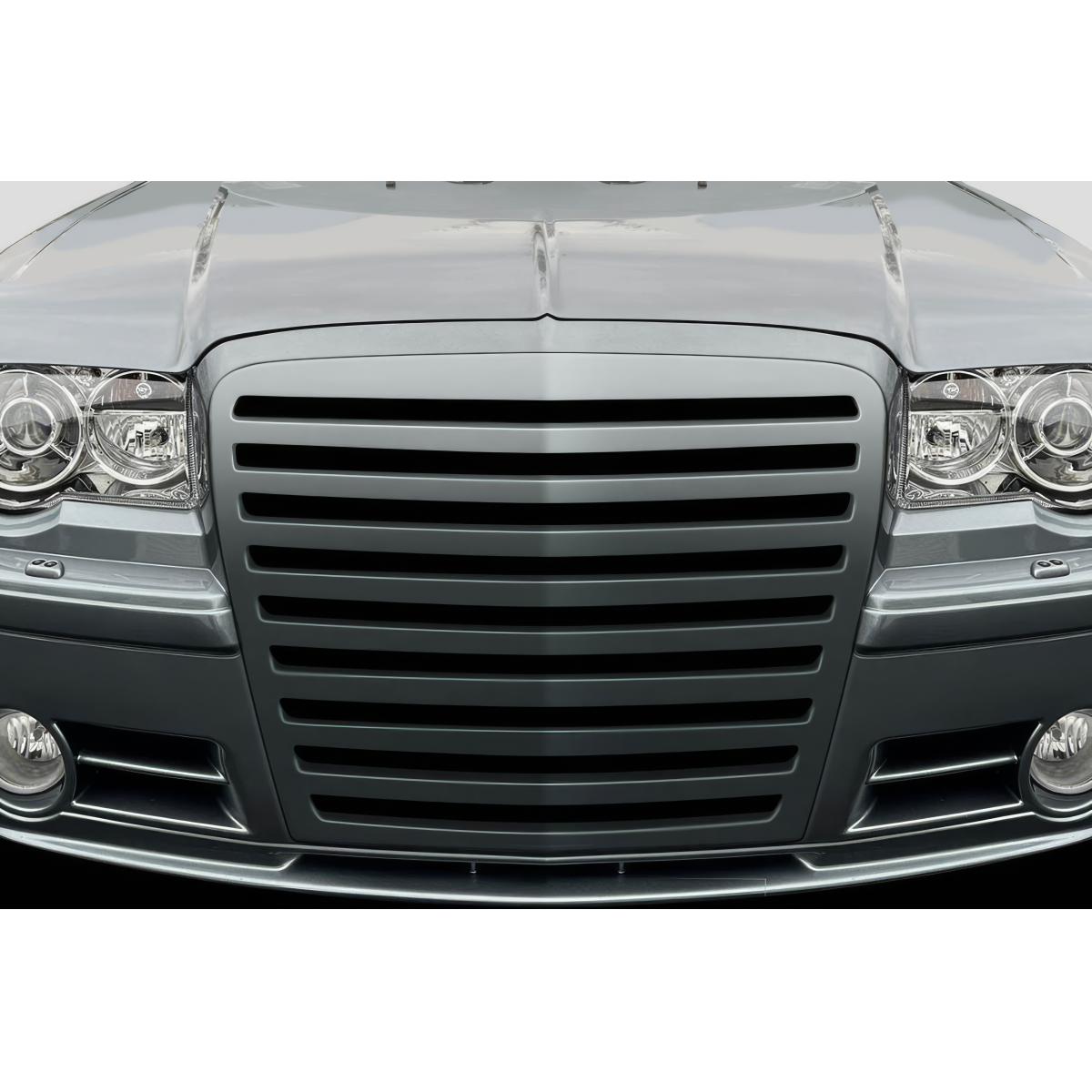 Modify your Chrysler 300 2005 with our Exterior/Grilles - Front view of vehicle grille at a straight angle