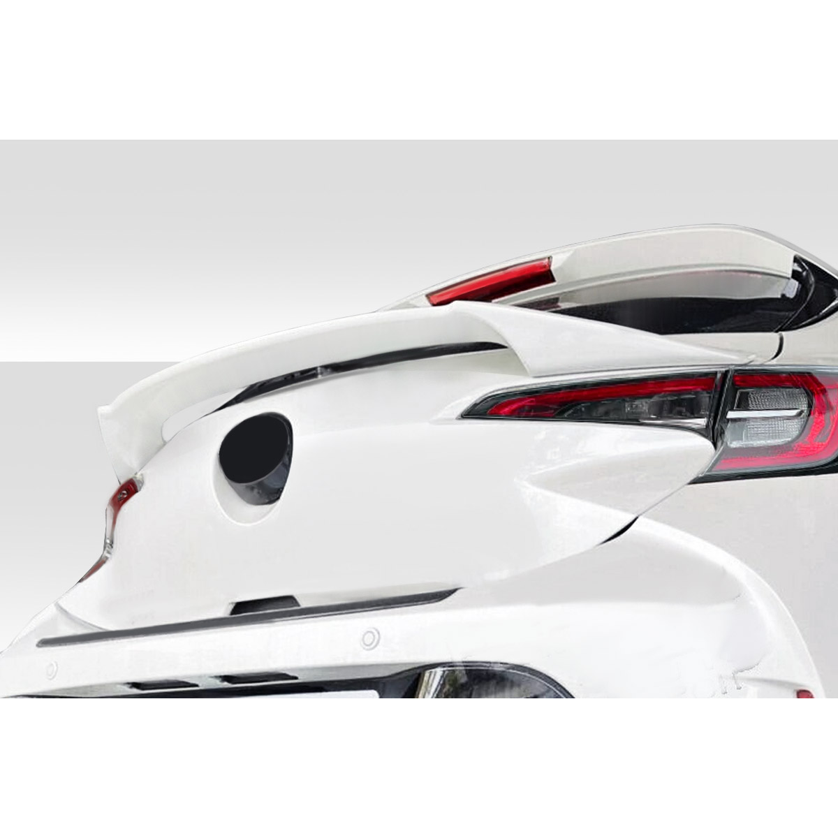 Modify your Toyota Corolla 2019 with our Exterior/Wings - Rear view at a slight downward angle