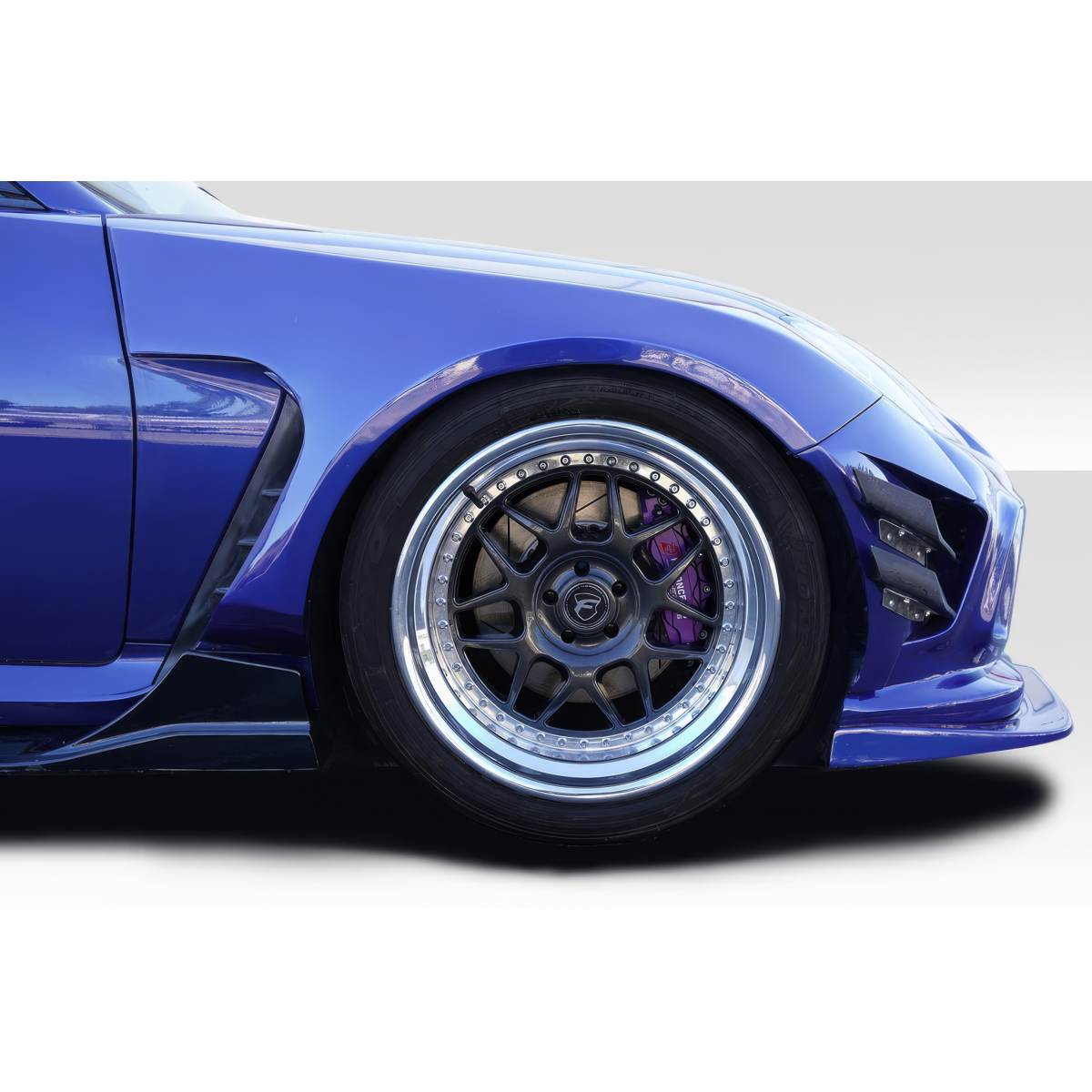 Modify your Subaru BRZ 2022 with our Exterior/Fenders - Side angle view of a Subaru BRZ fender flare