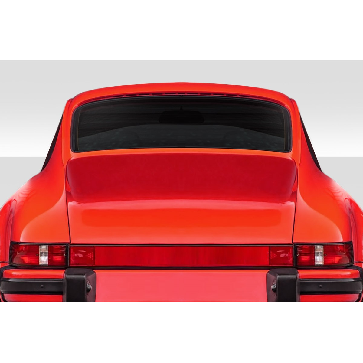 Modify your Porsche 911 1974 with our Exterior/Wings - Rear view angle of car shows wing and design