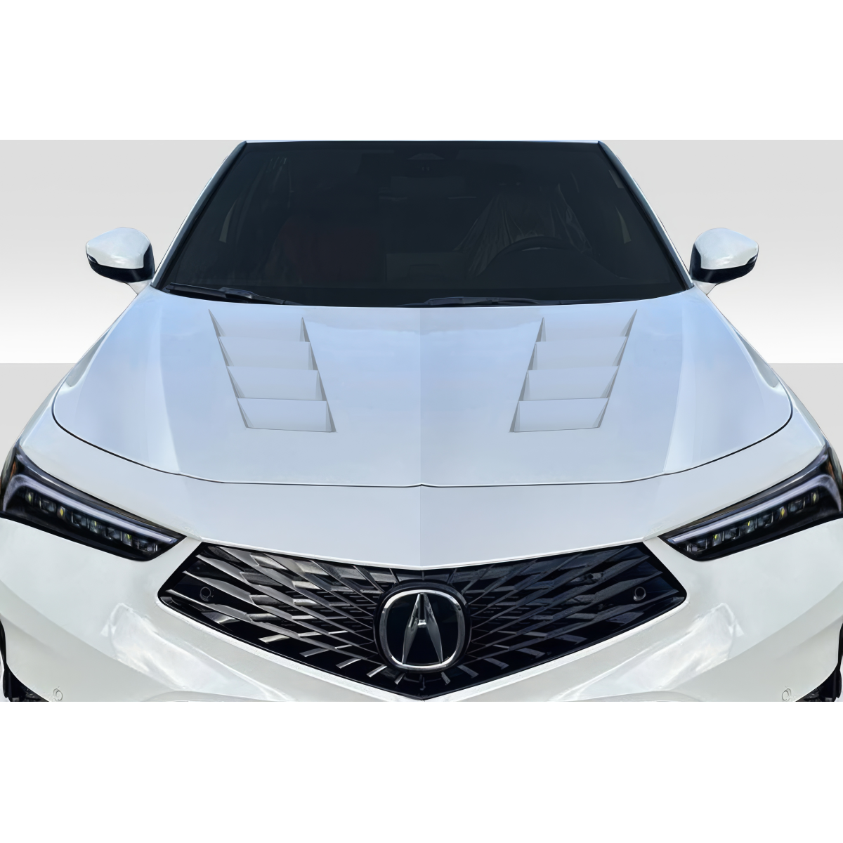 Modify your Acura Integra 2022 with our Exterior/Hoods - Front view of the vehicle at eye level