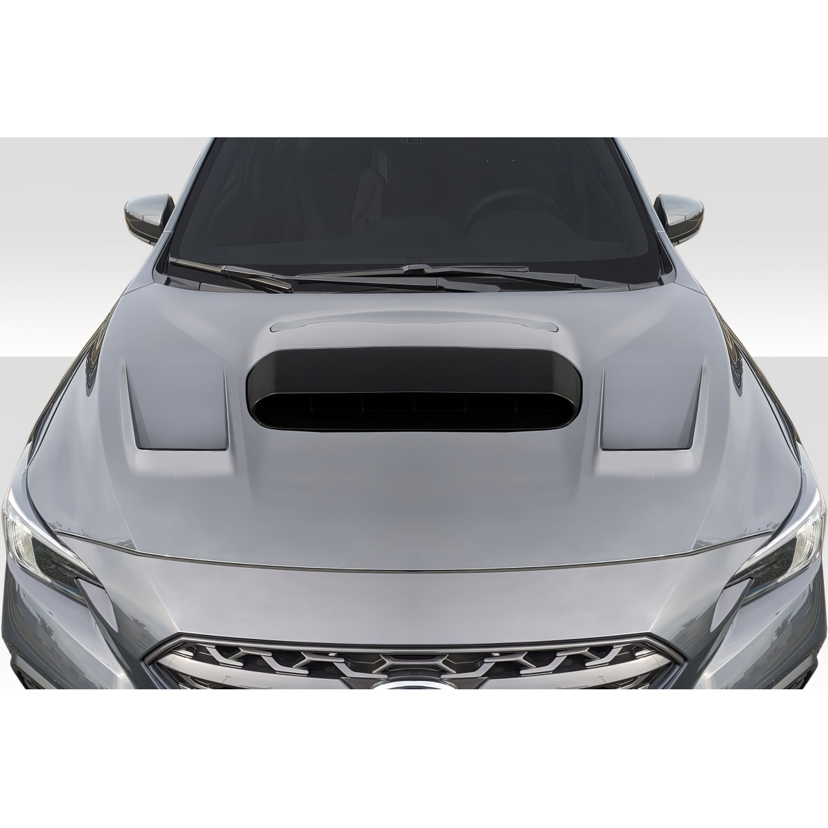 Modify your Subaru WRX 2022 with our Exterior/Hoods - Front view of hood at a slight angle