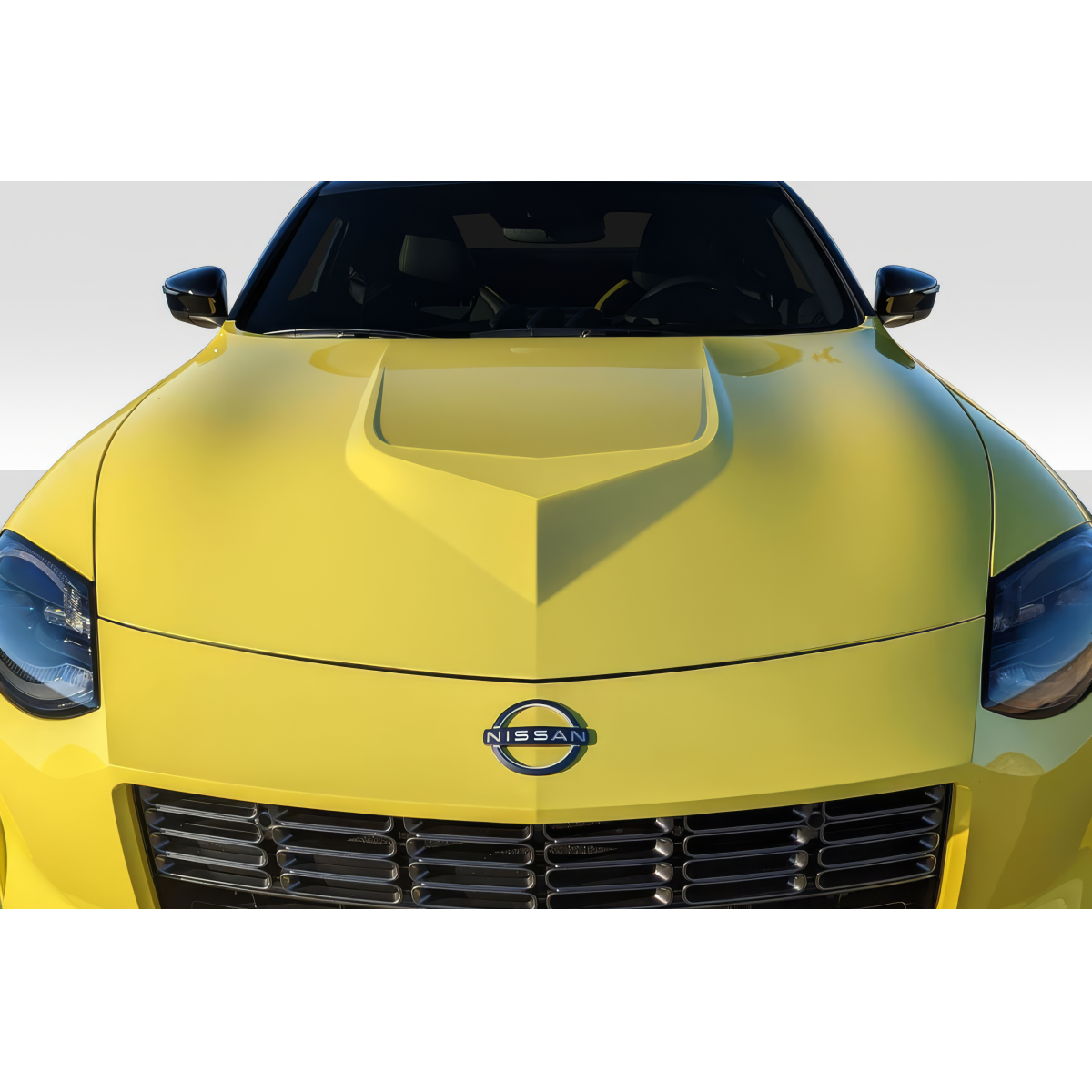 Modify your Nissan Z 2023 with our Exterior/Hoods - Front view of the vehicle at a slight angle