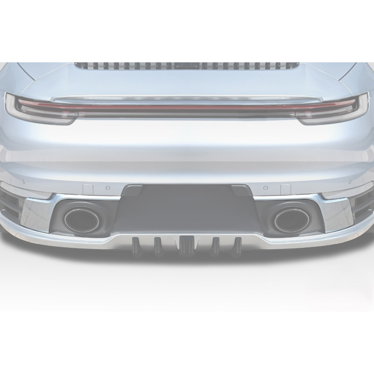 Modify your Porsche 911 2020 with our Exterior/Rear Bumpers or Lips - Rear view angle of a Porsche 911