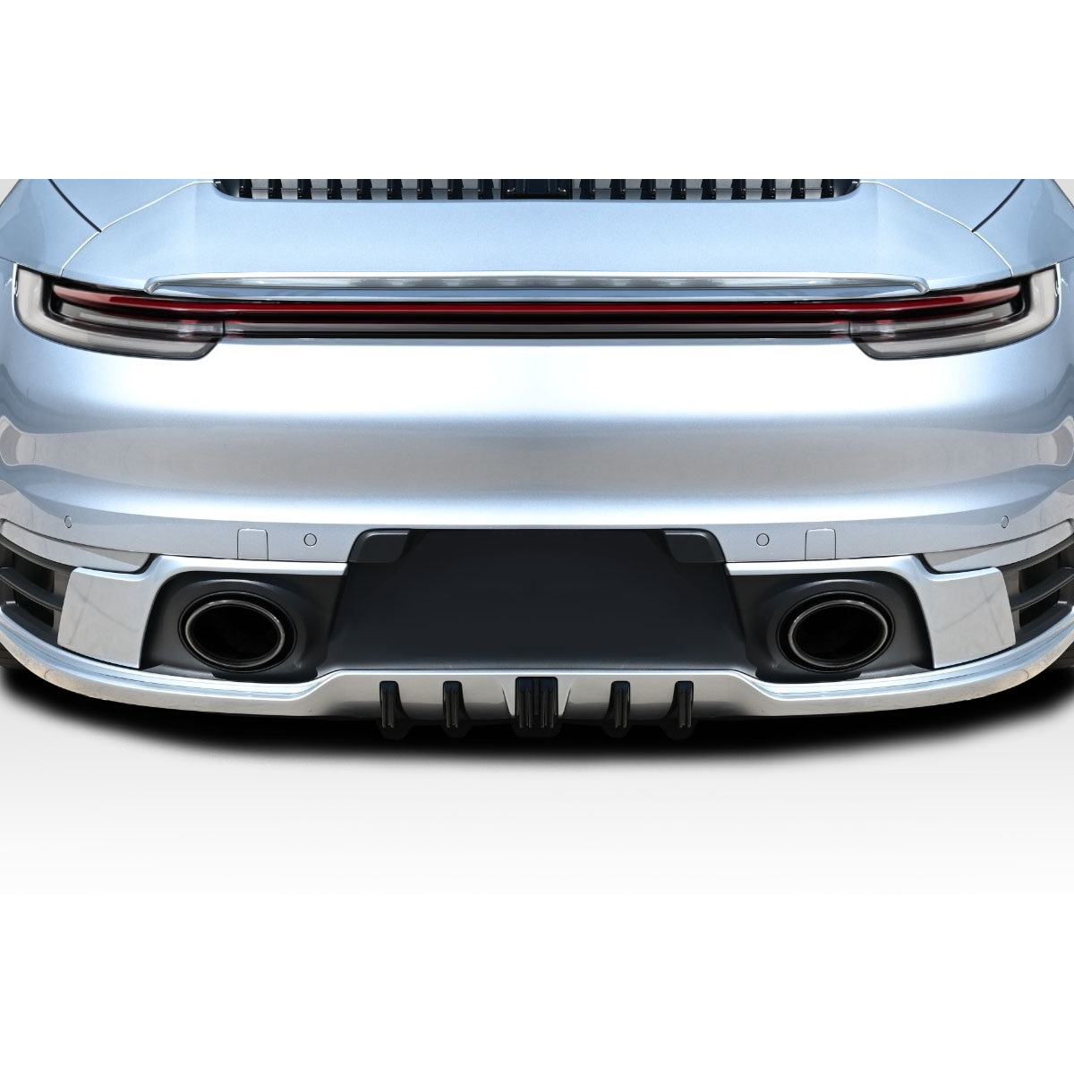 Modify your Porsche 911 2020 with our Exterior/Rear Bumpers or Lips - Rear view at a straight angle