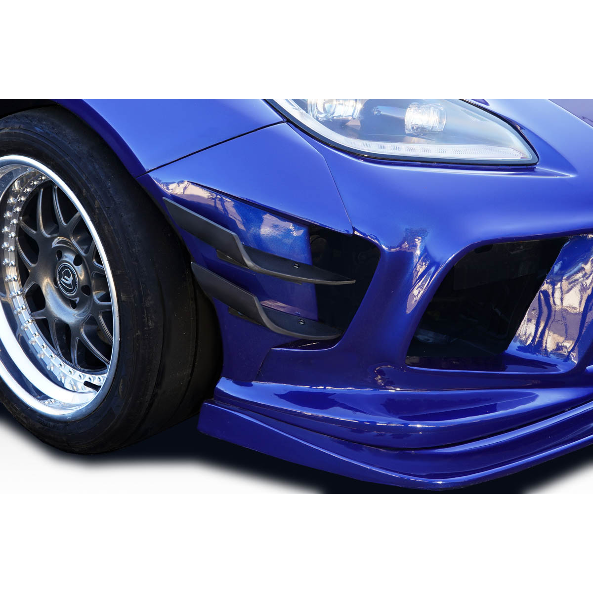 Modify your Subaru BRZ 2022 with our Exterior/Front Bumpers or Lips - Angled view showing front bumper canards