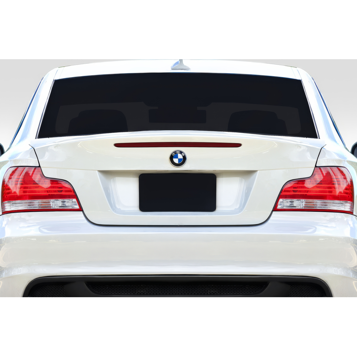 Modify your BMW 1-Series 2008 with our Exterior/Trunks - Rear view angle of the BMW 1-Series trunk part