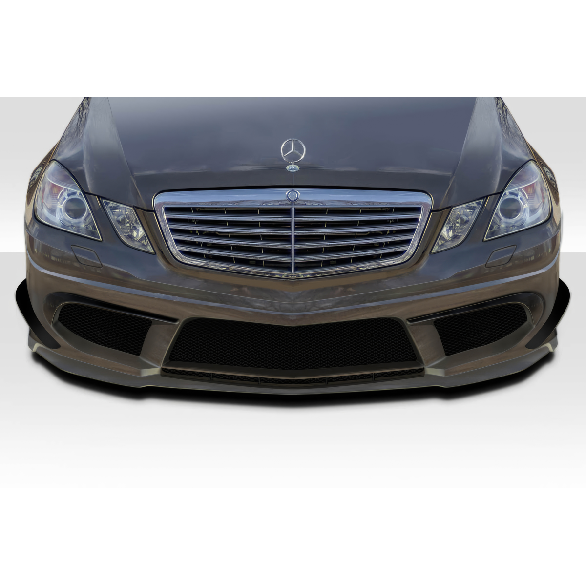 Modify your Mercedes-Benz E-Class 2010 with our Exterior/Front Bumpers or Lips - Front view of front bumper part