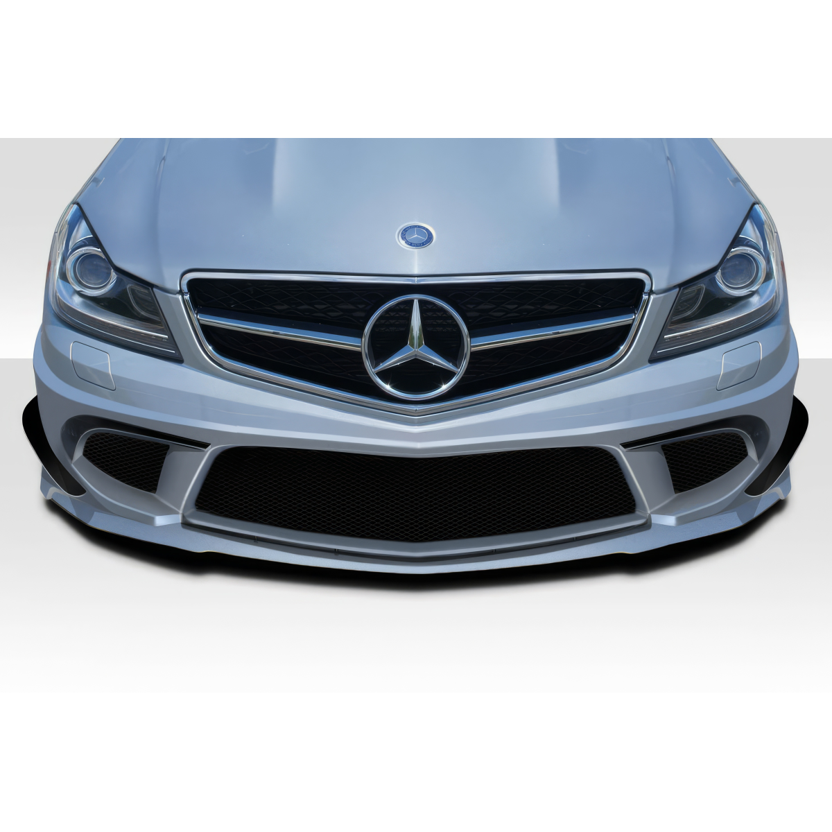 Modify your Mercedes-Benz C300 2012 with our Exterior/Front Bumpers or Lips - Front view of front bumper at slight angle