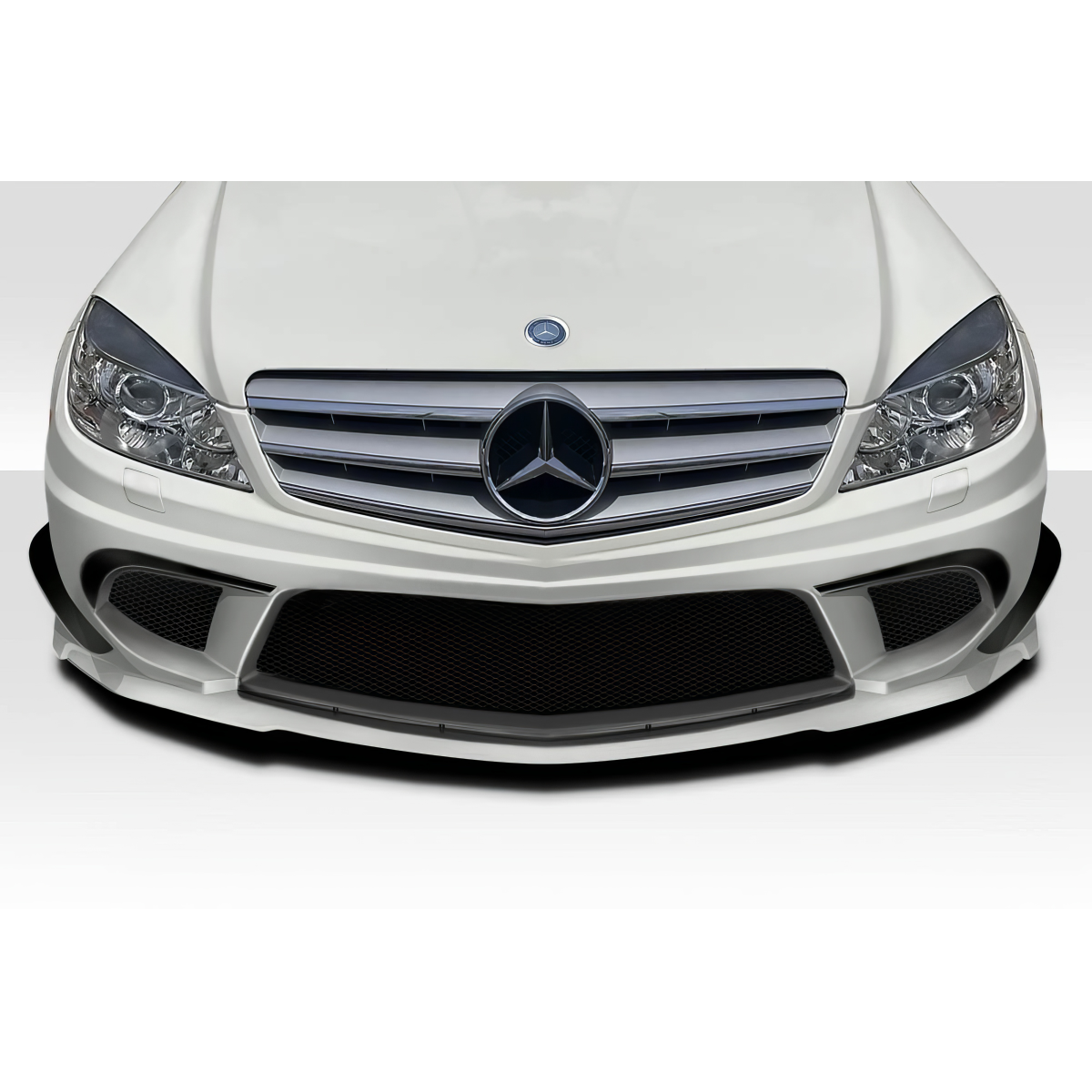 Modify your Mercedes-Benz C300 2008 with our Exterior/Front Bumpers or Lips - Front view of the vehicle part from slightly above