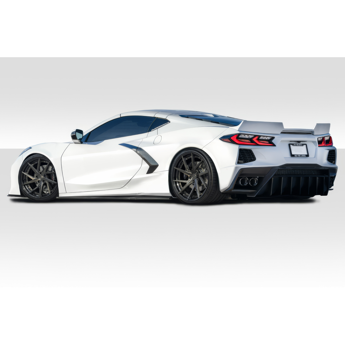 Modify your Chevrolet Corvette 2020 with our Exterior/Complete Body Kits - Side view of vehicle at a sleek angle