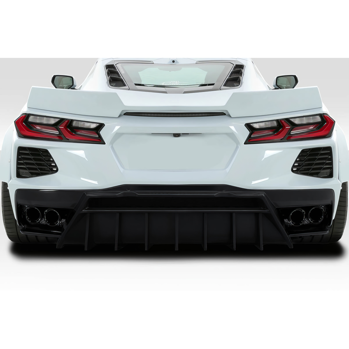 Modify your Chevrolet Corvette 2020 with our Exterior/Complete Body Kits - Rear view of vehicle at eye level angle