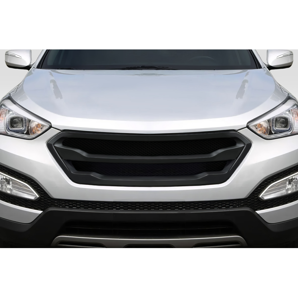 Modify your Hyundai Santa Fe 2013 with our Exterior/Grilles - Frontal view of the grille at zero degrees