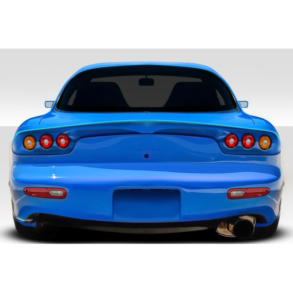 Modify your Mazda RX-7 1993 with our Lighting/Tail Lights - Rear angle view of car showing tail lights