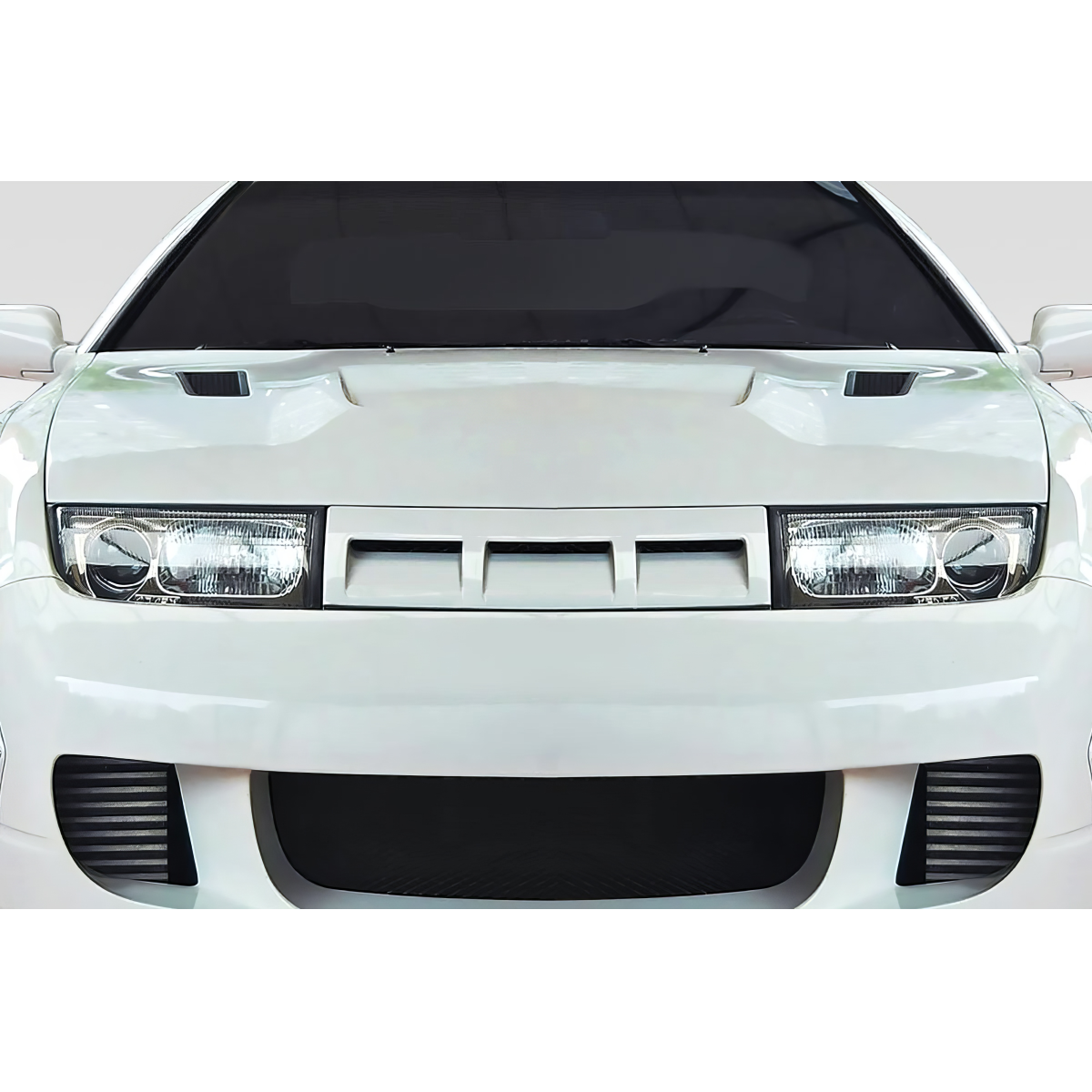 Modify your Nissan 300ZX 1990 with our Exterior/Grilles - Front view of the vehicle at eye level