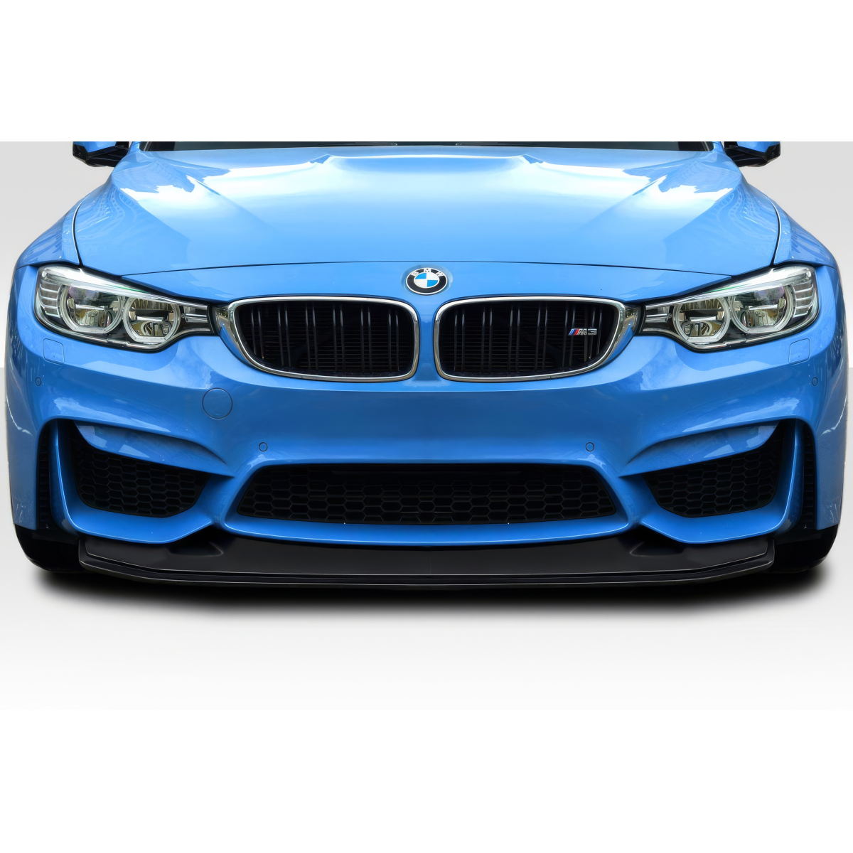 Modify your BMW M3 2014 with our Exterior/Front Bumpers or Lips - Front view of BMW M3 from a straight angle