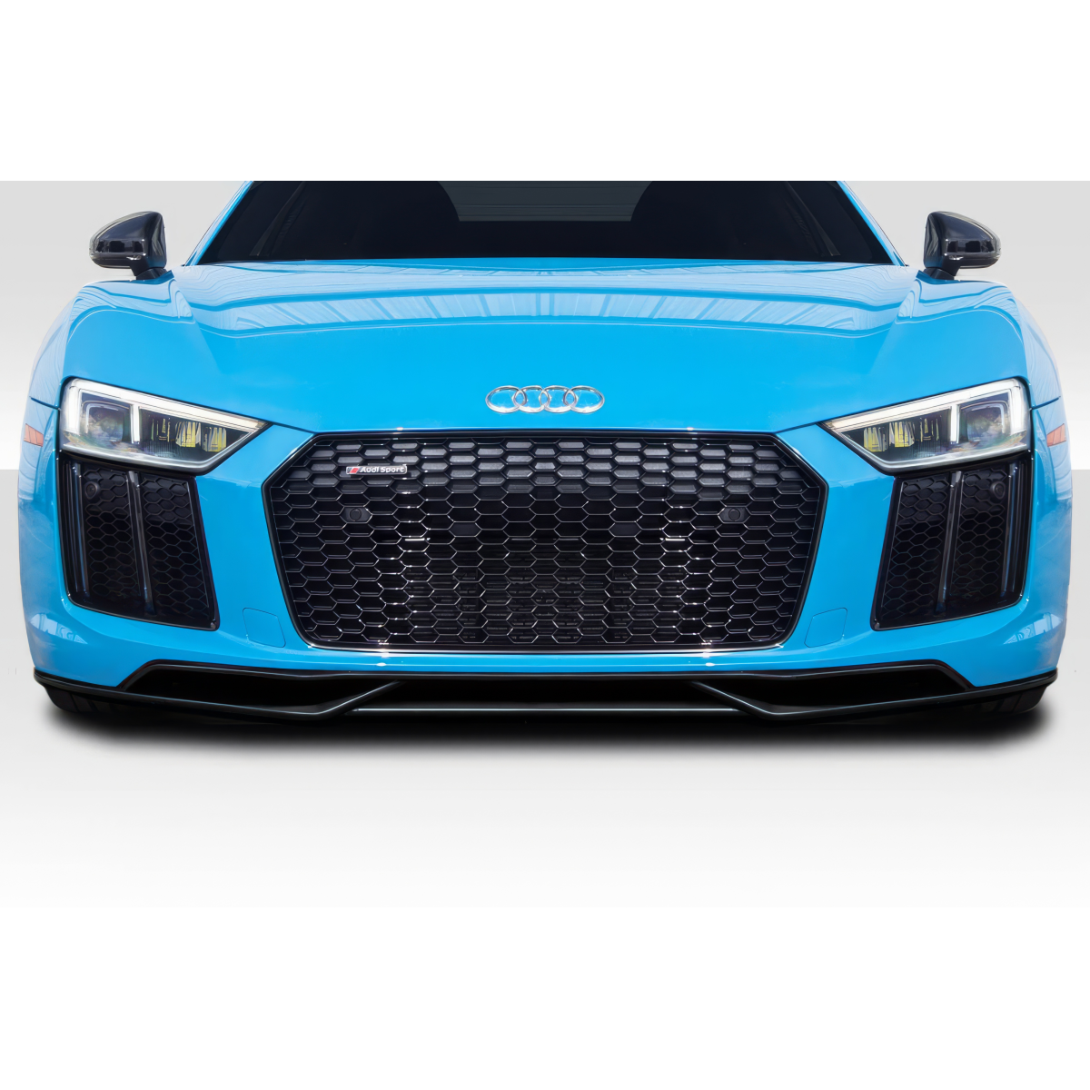 Modify your Audi R8 2017 with our Exterior/Front Bumpers or Lips - Front view of the vehicle at eye level