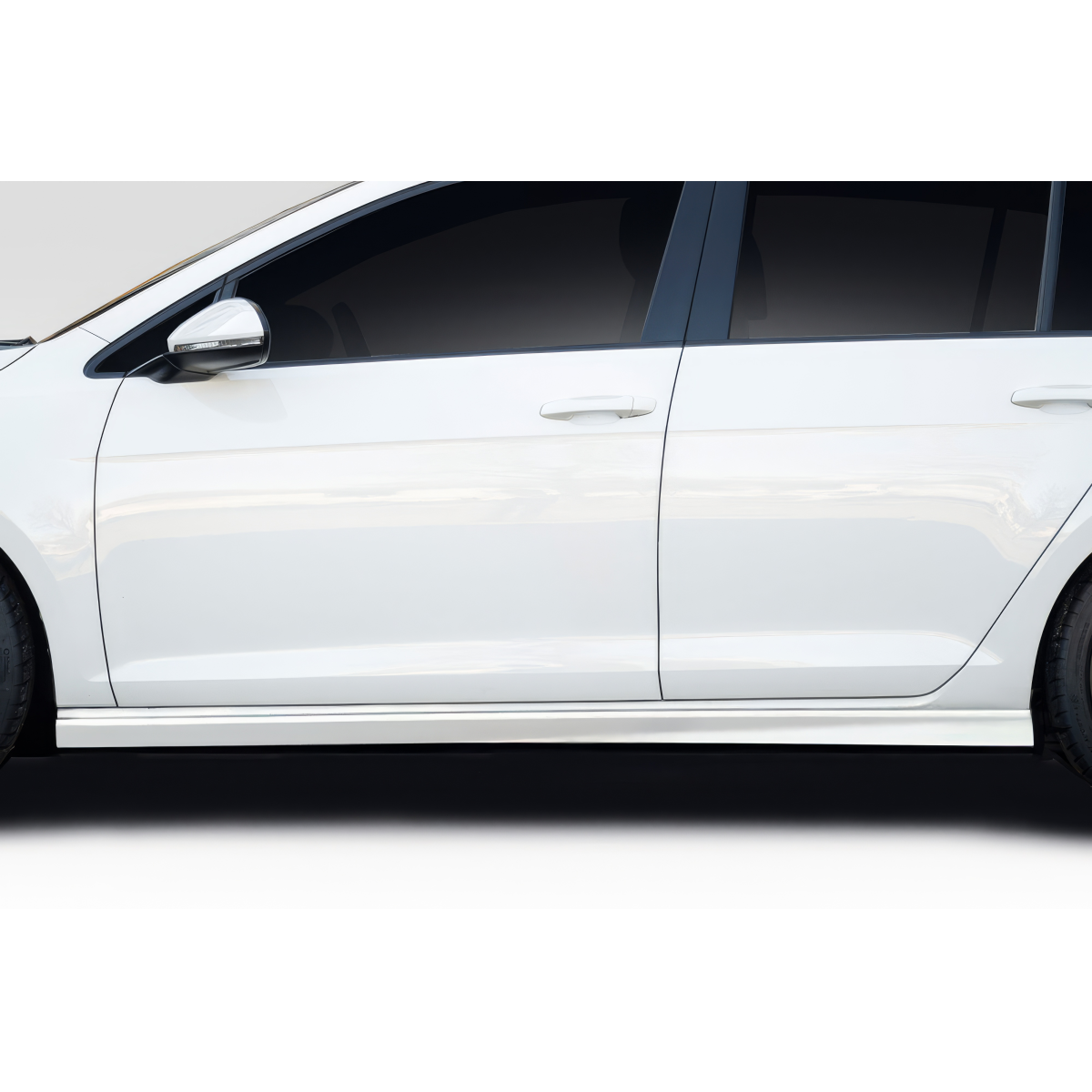 Modify your Volkswagen Golf 2015 with our Exterior/Side Skirts - Side view of Volkswagen Golf part at zero degrees