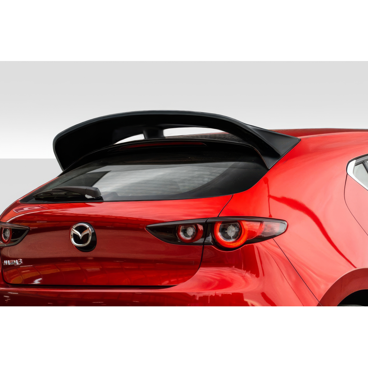 Modify your Mazda 3 2019 with our Exterior/Wings - Rear view angled from above