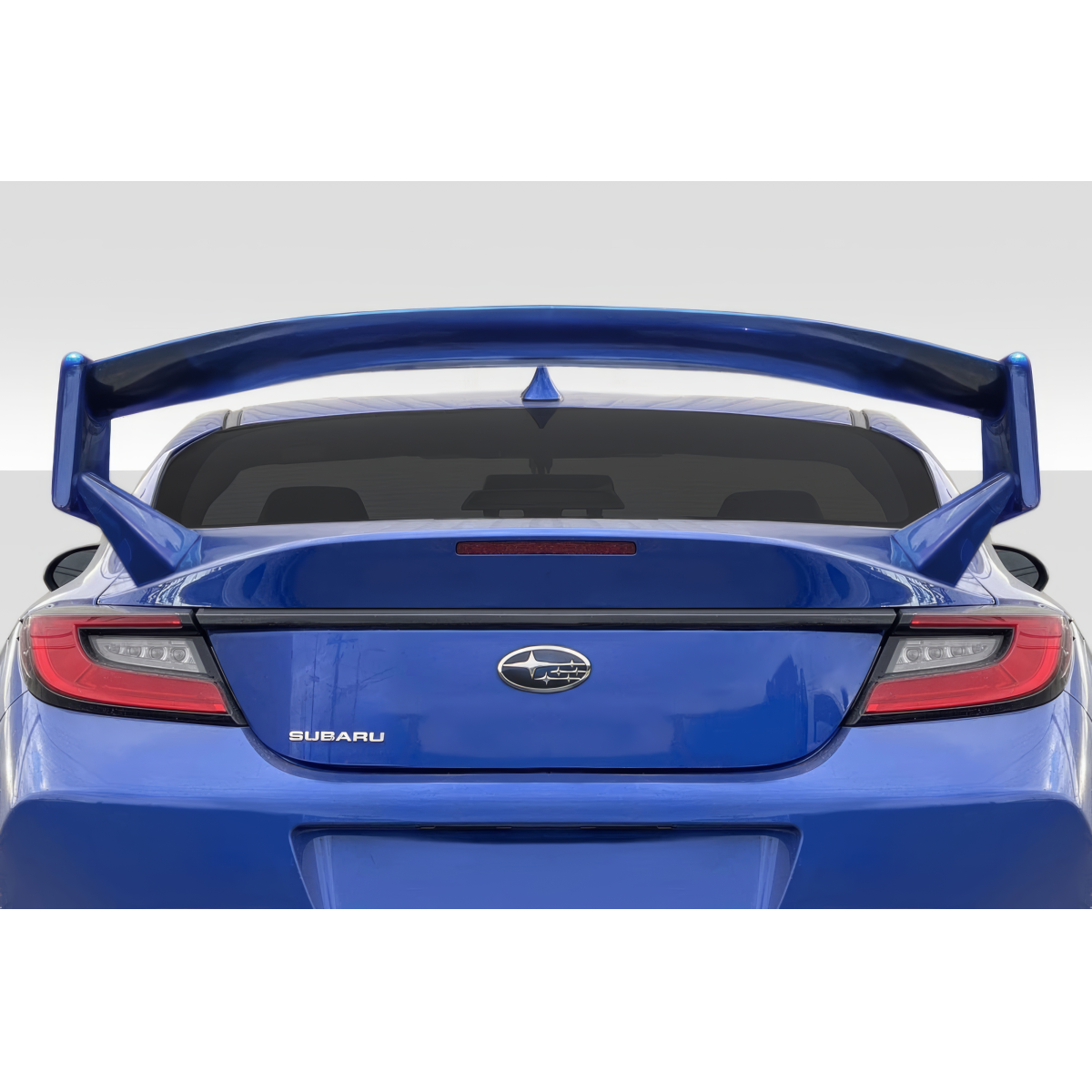 Modify your Subaru BRZ 2022 with our Exterior/Wings - Rear view angle showing Subaru BRZ wing spoiler