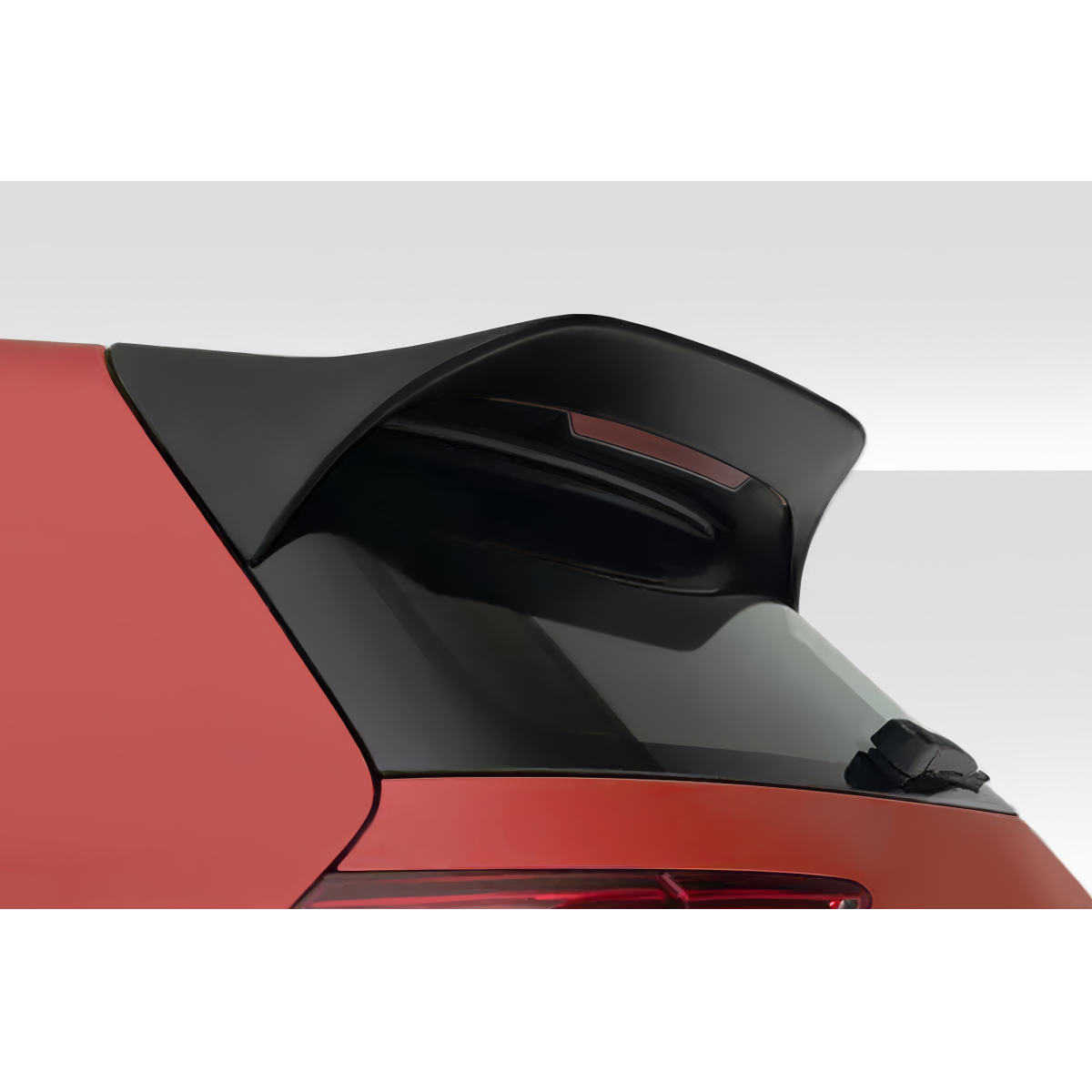 Modify your Volkswagen Golf 2022 with our Exterior/Wings - Rear angle view of the rear wing spoiler