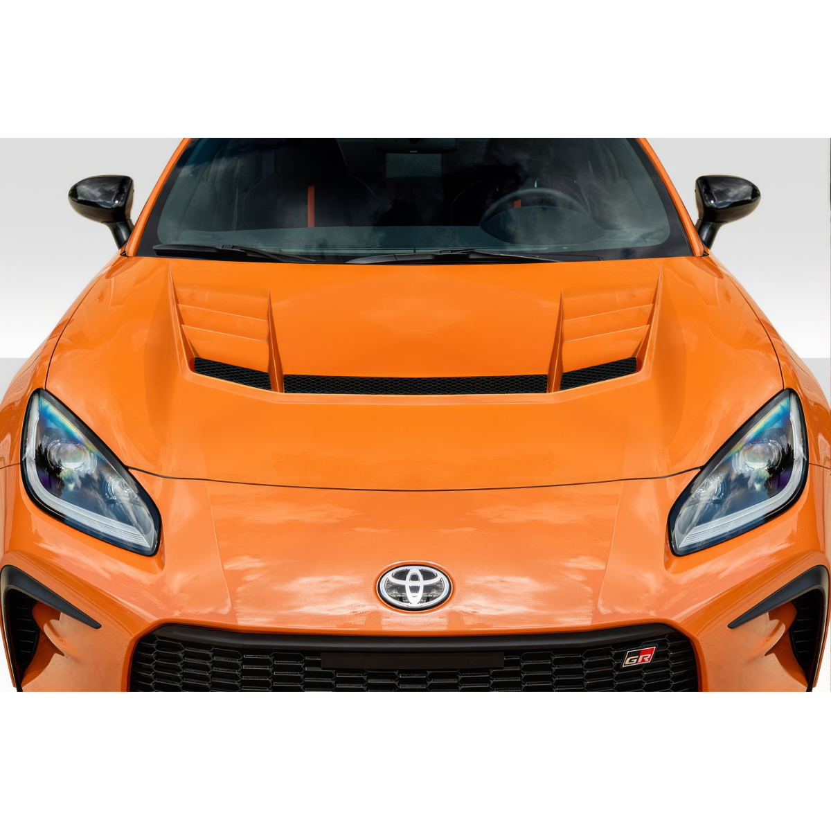 Modify your Subaru BRZ 2022 with our Exterior/Hoods - Front view of the vehicle at eye level angle