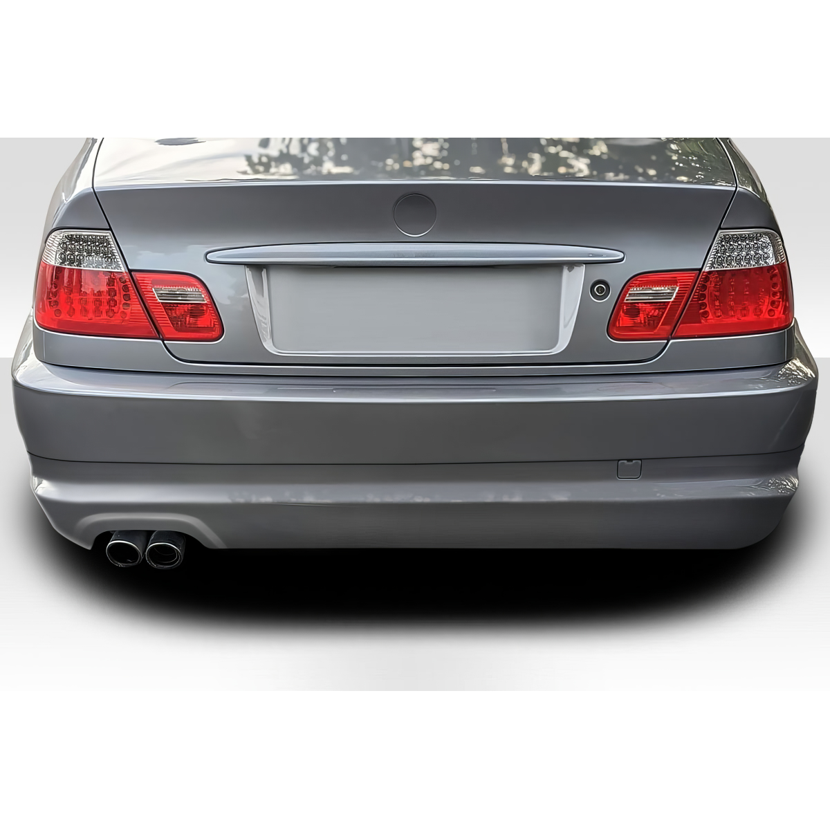 Modify your BMW 3-Series 1999 with our Exterior/Rear Bumpers or Lips - Rear view of vehicle at eye level angle