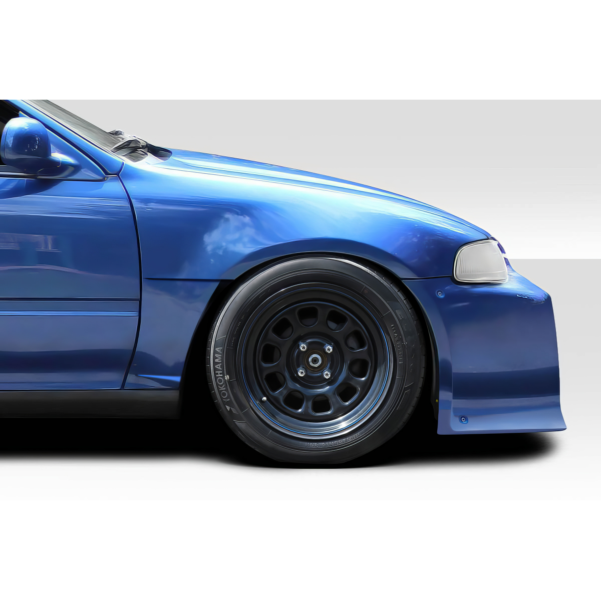 Modify your Honda Civic 1992 with our Exterior/Fenders - The image shows the fender at a side view angle