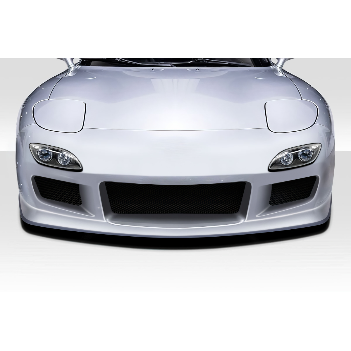 Modify your Mazda RX-7 1993 with our Exterior/Front Bumpers or Lips - Front view of the RX-7 at eye level