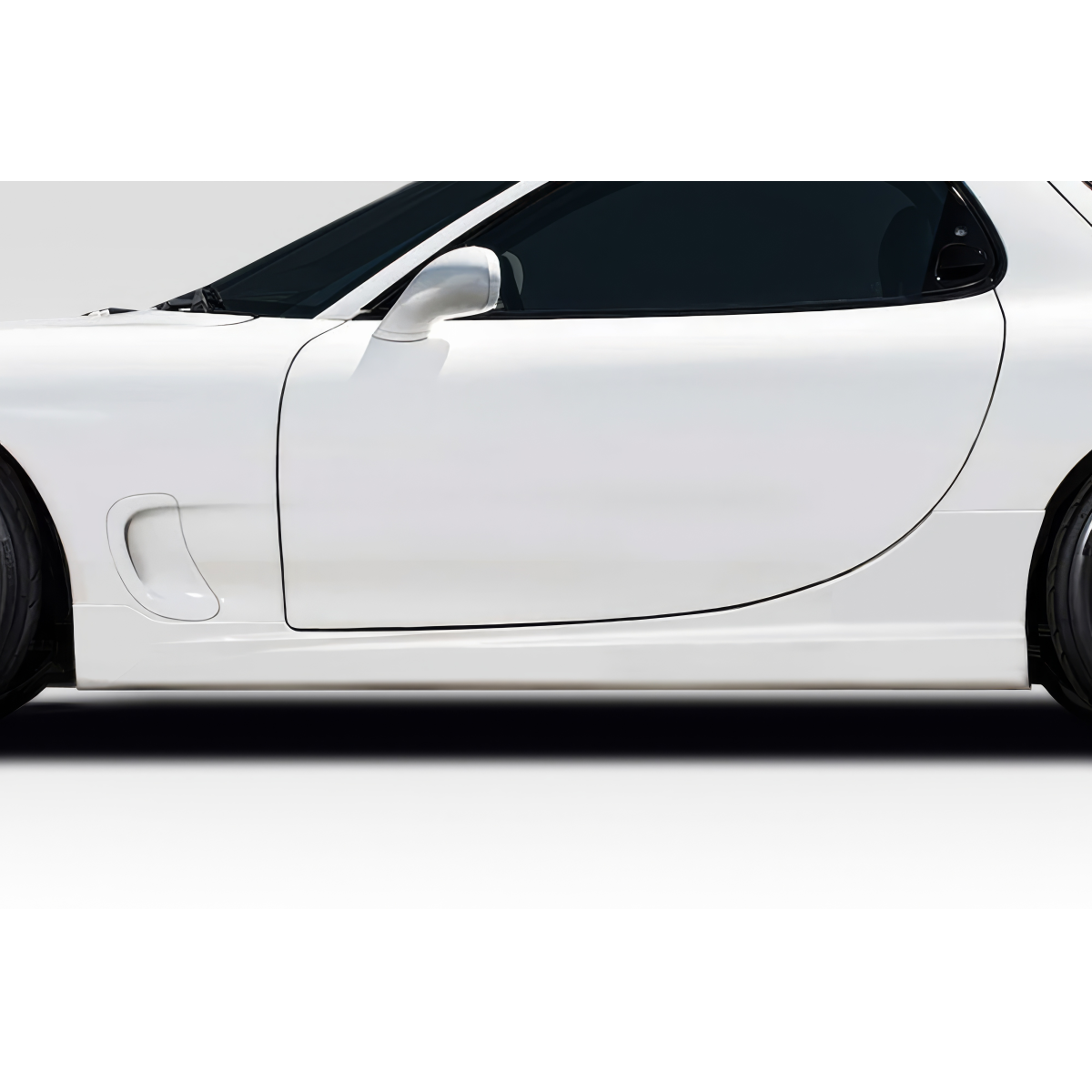 Modify your Mazda RX-7 1993 with our Exterior/Side Skirts - Side view angle of the car part shown